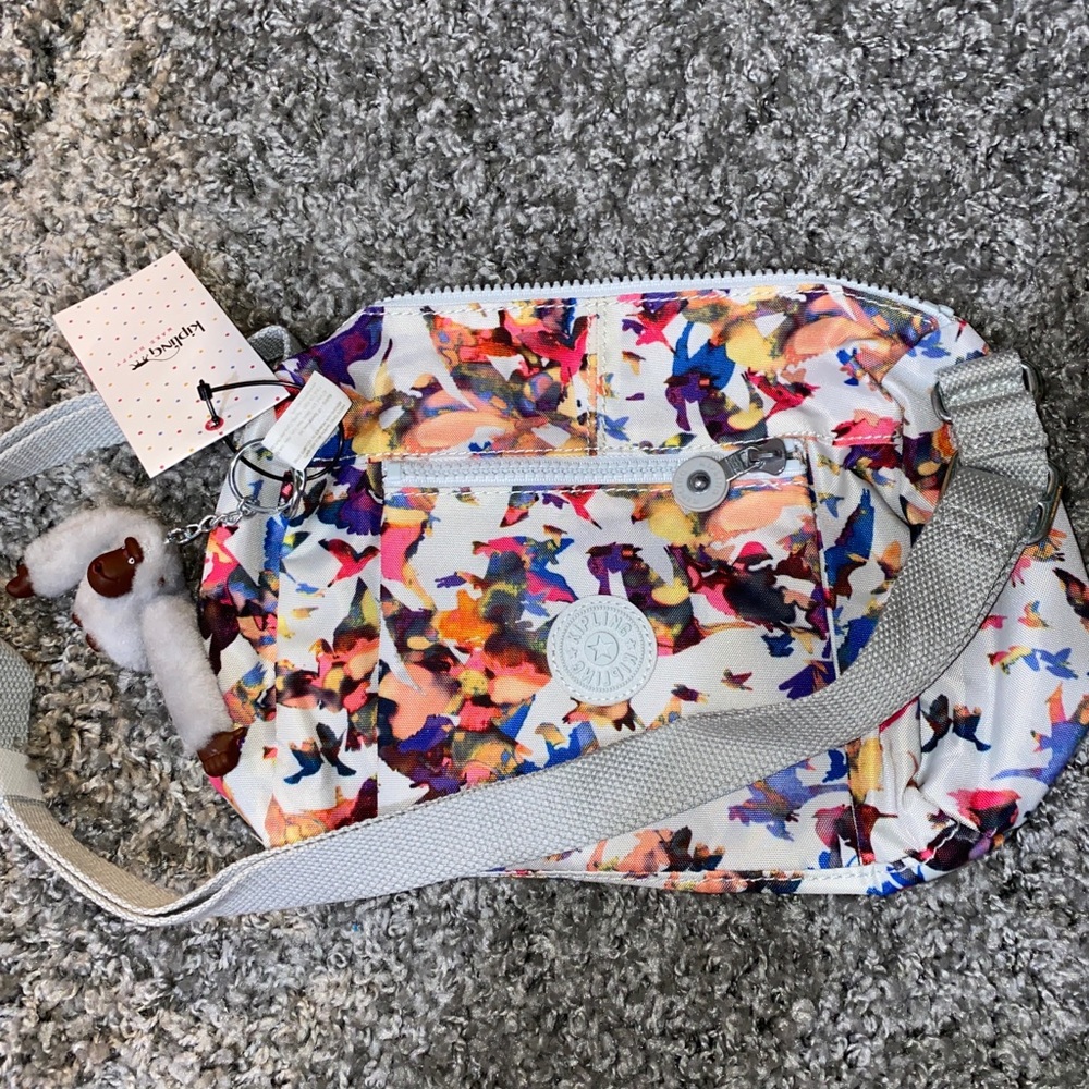 Kipling multicolor satchel bag